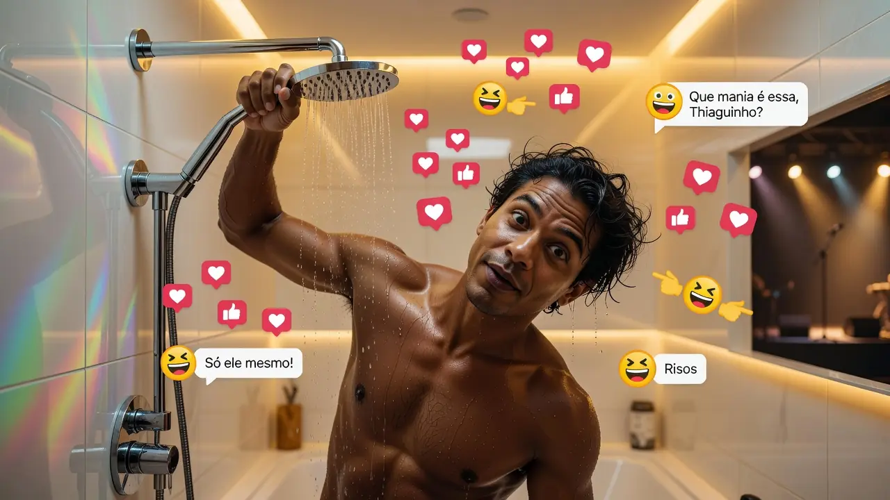 Thiaguinho revela mania curiosa e divide opiniões nas redes